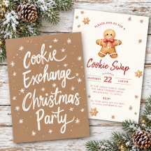 Invitación a la Fiesta de Intercambio de Galletas 
