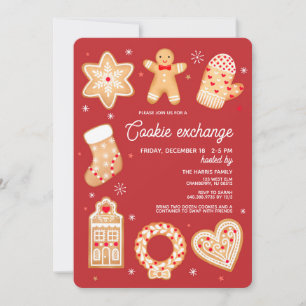 Invitación a la fiesta de intercambio de galletas