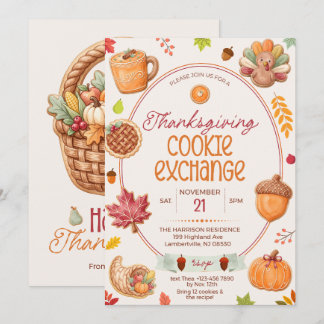 Invitación a la Fiesta de Intercambio de Galletas 