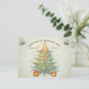 Invitación a la fiesta de intercambio de regalos d
