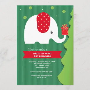Invitación a la fiesta de intercambio de regalos d