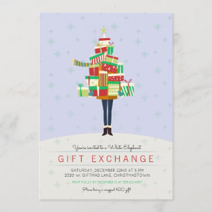 Invitación a la fiesta de intercambio de regalos d