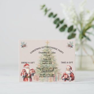 Invitación a la fiesta de intercambio de regalos d