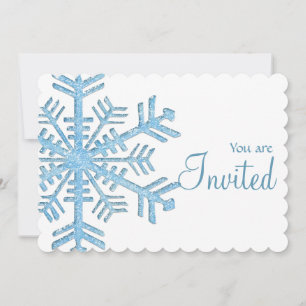 Invitación a la fiesta de invierno de Ice Snowflak