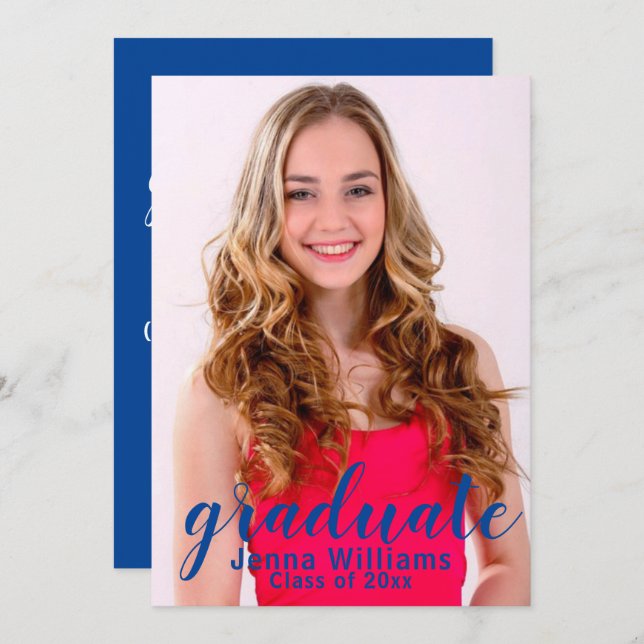 Invitación a la fiesta de Invitación de fotos para (Anverso / Reverso)