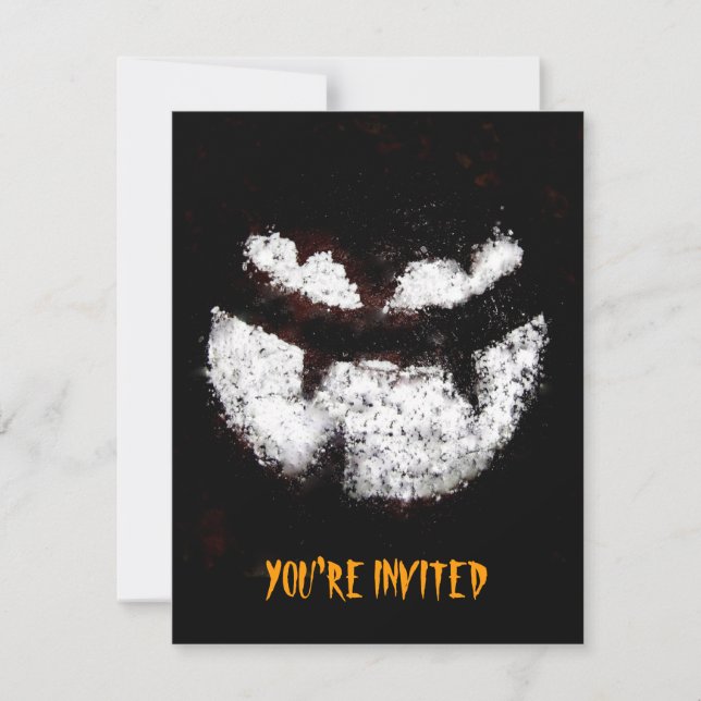 Invitación a la fiesta de Jack O' Lantern (Anverso)