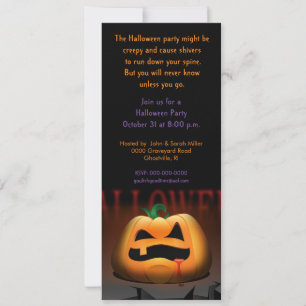 Invitación a la fiesta de Jack O' Lantern de Hallo