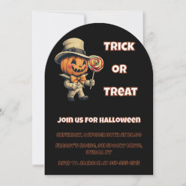 Invitación a la fiesta de Jack o lantern Halloween
