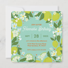 Invitación a la fiesta de jardín de cítricos - Dis