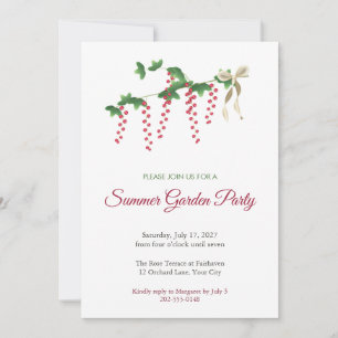 Invitación a la fiesta de jardín de verano con ram