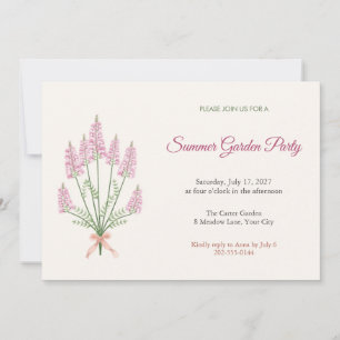 Invitación a la fiesta de jardín de verano de Sain