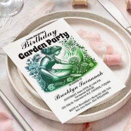 Invitación a la fiesta de jardineros de la fiesta 