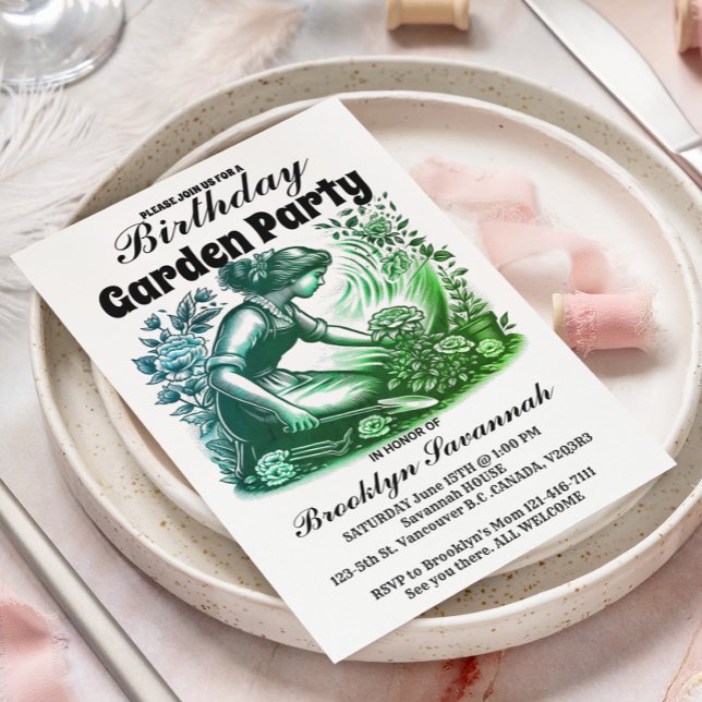 Invitación a la fiesta de jardineros de la fiesta  (Subido por el creador)