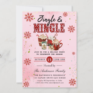 Invitación a la fiesta de jingle y mingle