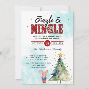 Invitación a la fiesta de jingle y mingle