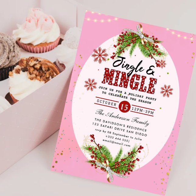 Invitación a la fiesta de jingle y mingle (Subido por el creador)