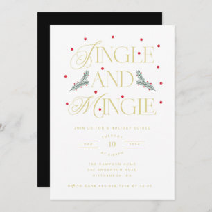 Invitación a la fiesta de jingle y mingle