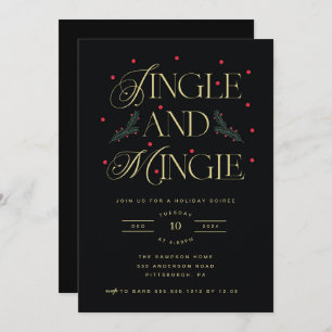 Invitación a la fiesta de jingle y mingle