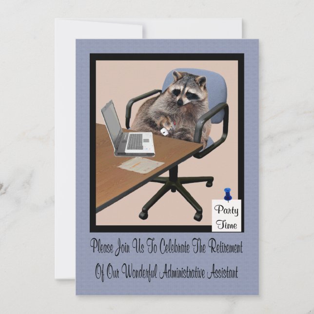 Invitación a la fiesta de jubilación (Anverso)