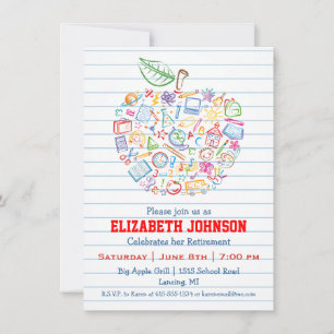 Invitación a la fiesta de jubilación de Apple para