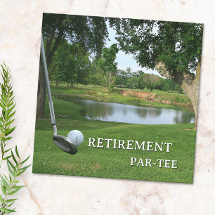 Invitación a la fiesta de jubilación de golf