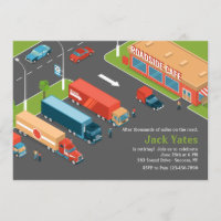 Invitación a la fiesta de jubilación de los conduc