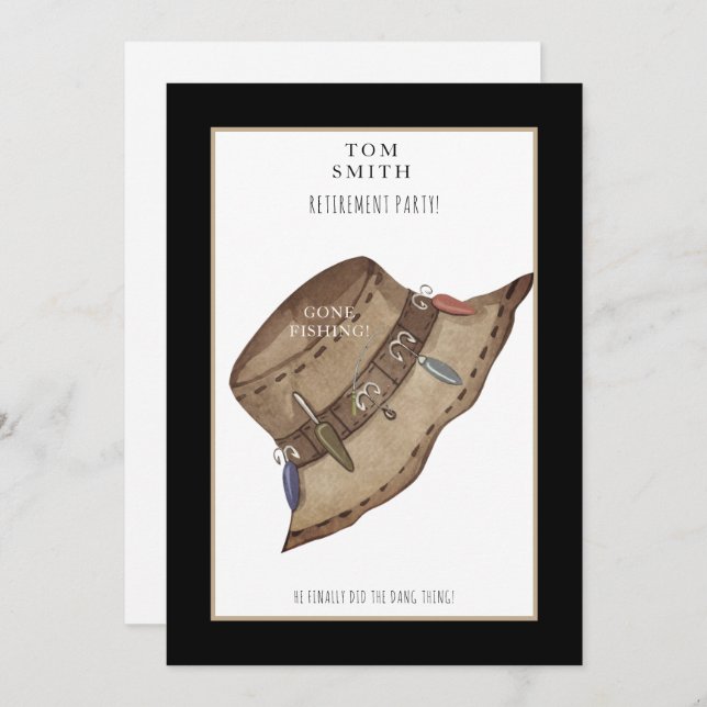 Invitación a la fiesta de jubilación de los Gorras (Anverso / Reverso)