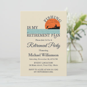 Invitación a la fiesta de jubilación de pesca