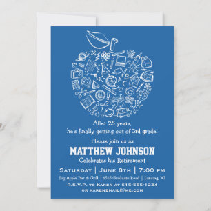 Invitación a la fiesta de jubilación de profesores
