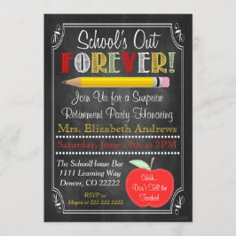 Invitación a la fiesta de jubilación de profesores