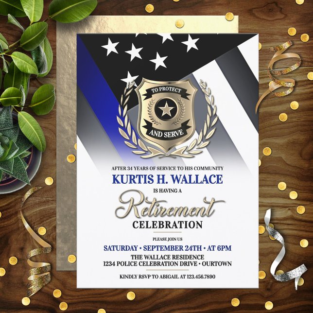 Invitación a la fiesta de jubilación de un oficial (Subido por el creador)