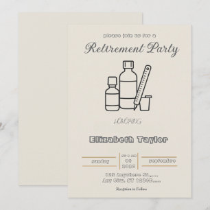 Invitación a la fiesta de jubilación del farmacéut