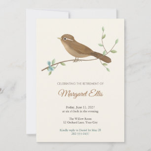 Invitación a la fiesta de jubilación del Hwamei So