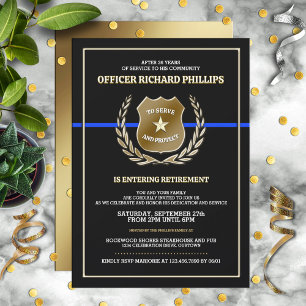 Invitación a la fiesta de jubilación del oficial d