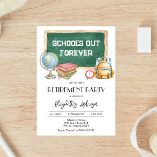 Invitación a la fiesta de jubilación del profesor