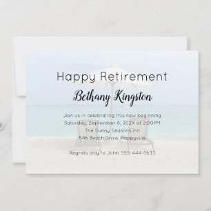 Invitación a la fiesta de jubilación feliz con sil