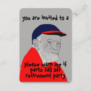 Invitación a la fiesta de jubilación masculina