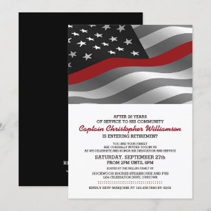 Invitación a la Fiesta de Jubilación para Bomberos
