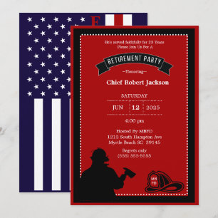 Invitación a la Fiesta de Jubilación para Bomberos