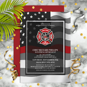 Invitación a la Fiesta de Jubilación para Bomberos
