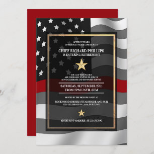 Invitación a la Fiesta de Jubilación para Bomberos