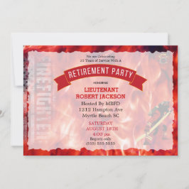 Invitación a la Fiesta de Jubilación para Bomberos