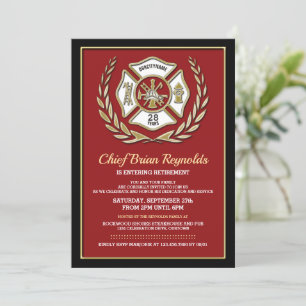 Invitación a la Fiesta de Jubilación para Bomberos
