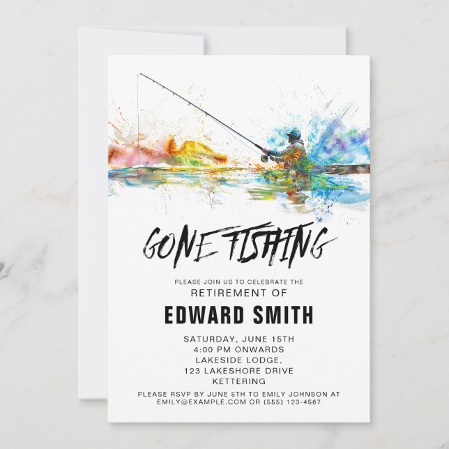 Invitación a la Fiesta de Jubilación Pesquera (Anverso)