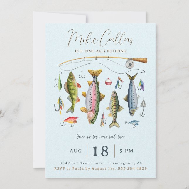 Invitación a la Fiesta de Jubilación Pesquera (Anverso)