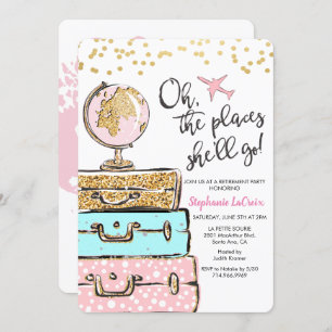 Invitación a la fiesta de jubilación temática de v