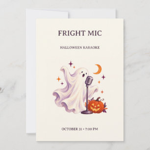 Invitación a la fiesta de karaoke de Halloween de