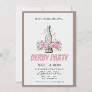 Invitación a la Fiesta de Kentucky Derby con Rosas