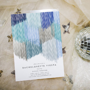 Invitación a la fiesta de la Bachelorette de Blue