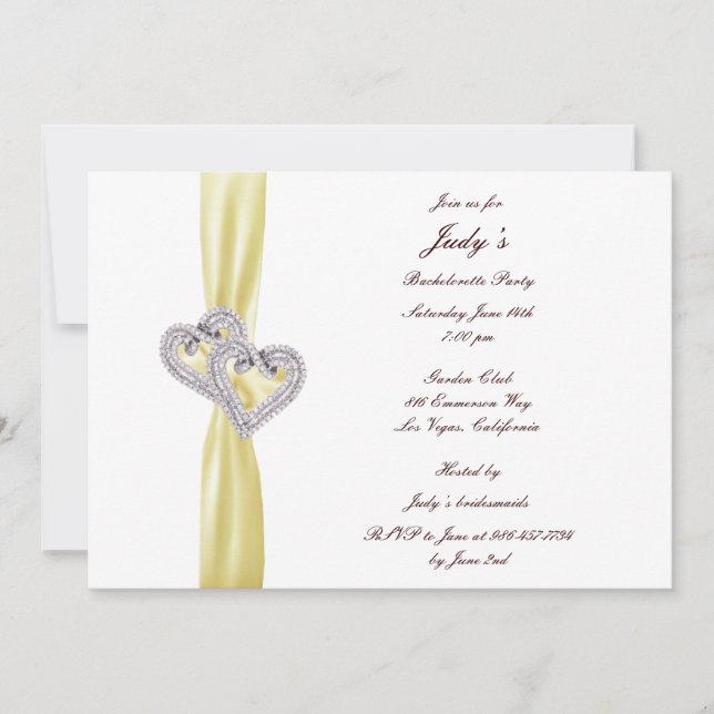 Invitación a la fiesta de la Bachelorette del pers (Anverso)